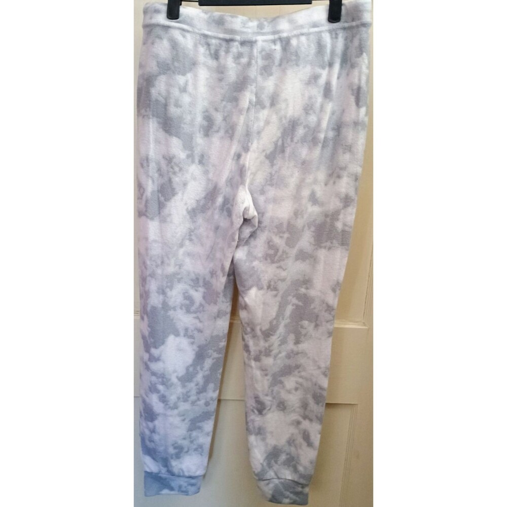 2Liv Women's Gray White Tie Dye Jogger Sweatpants Size Medium Lounge Pants - Picture 3 of 3